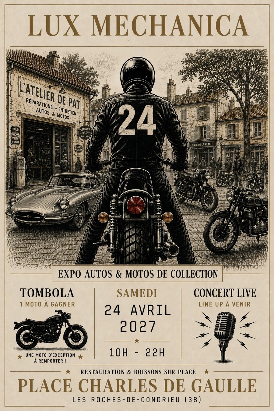 Affiche Lux Mechanica — 24 avril 2027
